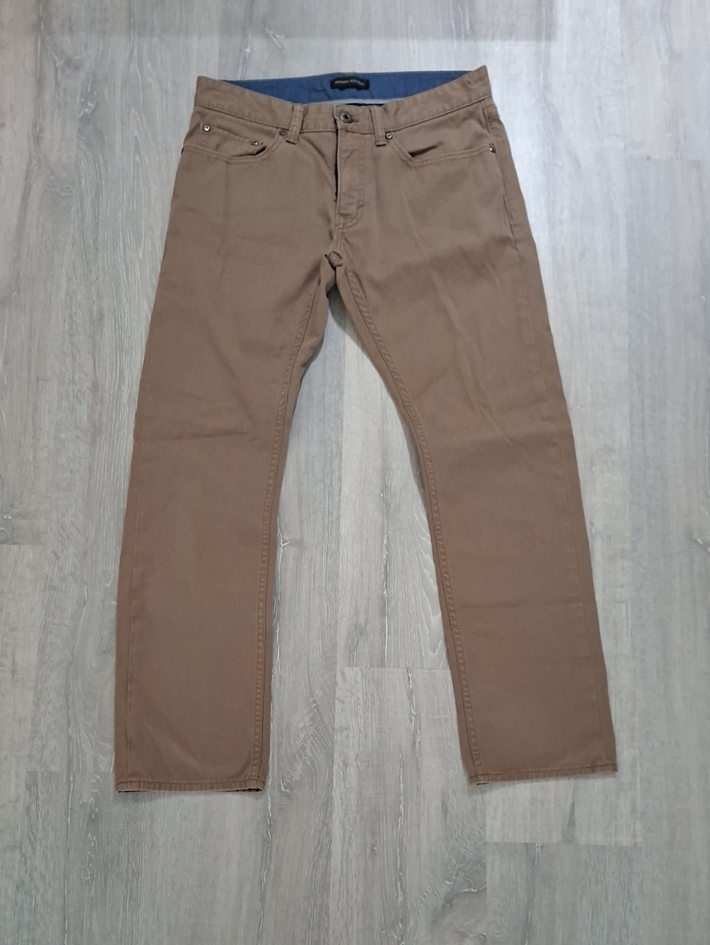 Banana Republic Men's Slim Straight Khaki Brown Pants